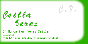 csilla veres business card